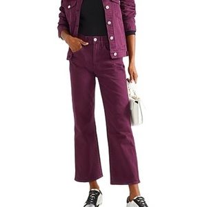 Burgandy 3x1 NYC boot cut jeans
